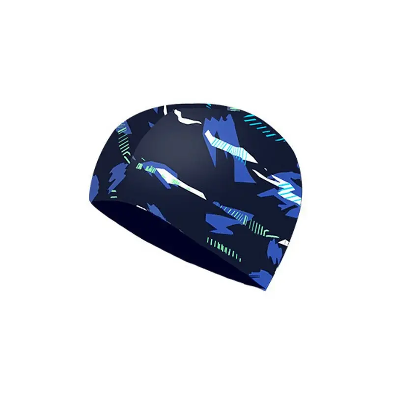 Youyou swimming cap unisex solid color large long hair comfortable head imitation shark skin cloth cap swimming cap wholesale