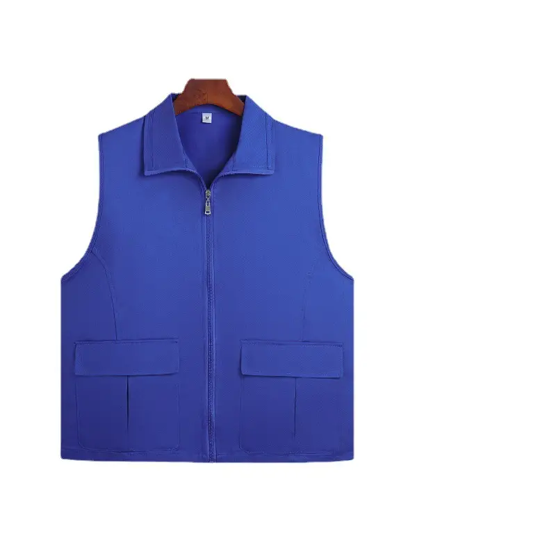Pure Cotton V-Neck Vest Red 206 - Image 20