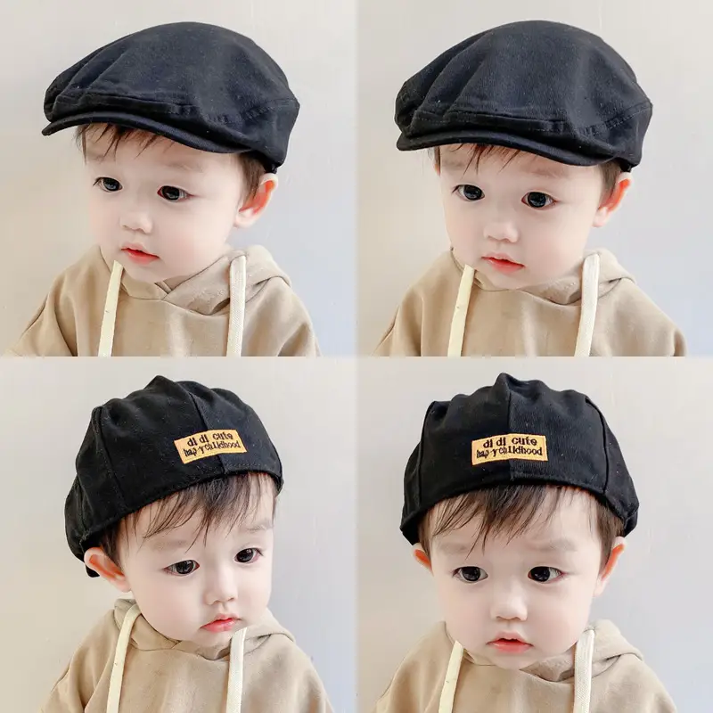 Blue Korean Style Baby Cap for Boys Girls Spring Autumn