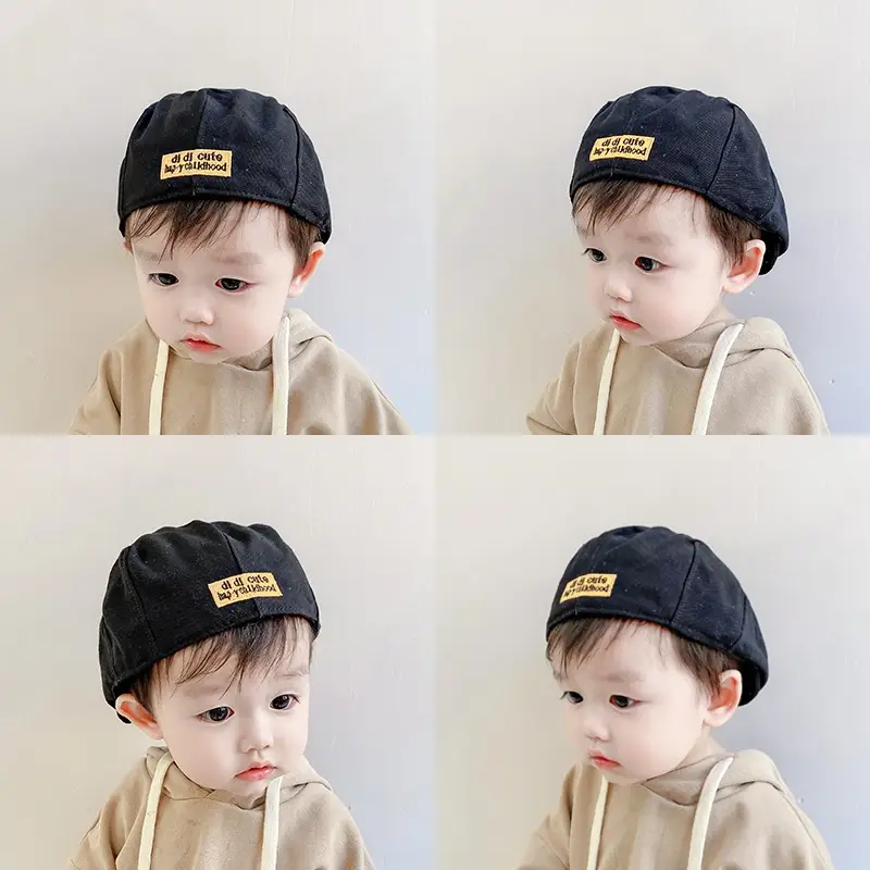Blue Korean Style Baby Cap for Boys Girls Spring Autumn