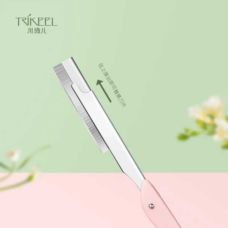 Stainless Steel Eyebrow Razor for Makeup Artists - Image 4