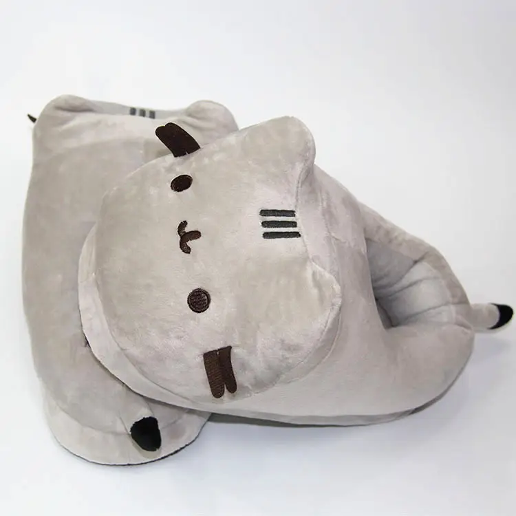 Fat Gray Cat Plush Slippers, Warm and Thickened Indoor Home Autumn and Winter Cotton Slippers, Cat Couple Slippers, Manufacturer Wholesale — feature 14