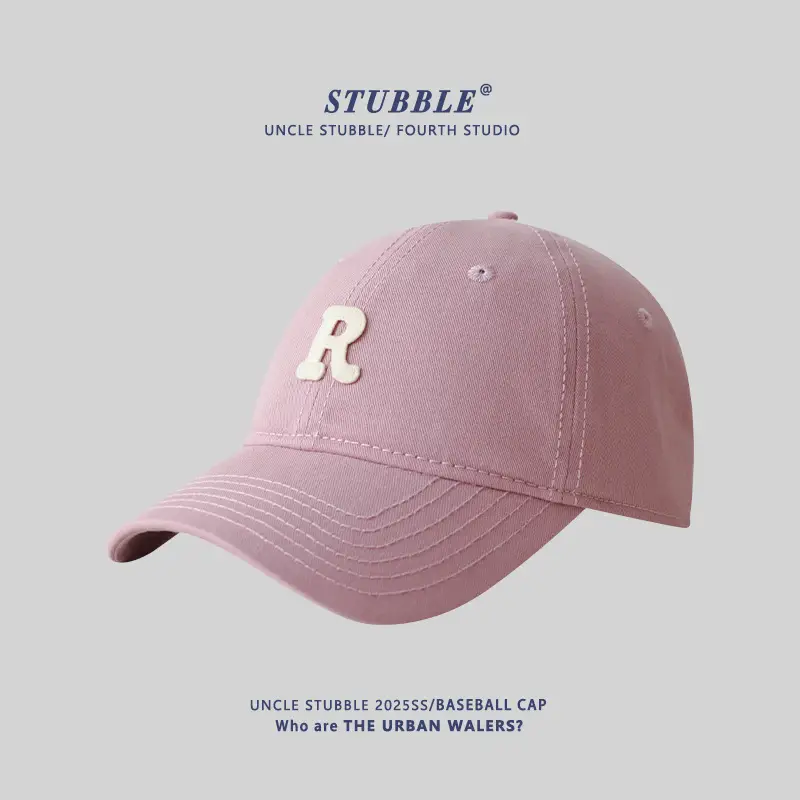 Unisex R Logo Baseball Cap Brown Large Size - Image 13