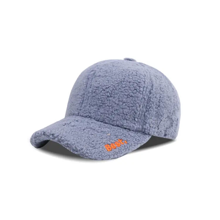 Women's Warm Wool Baseball Cap Autumn Winter Vintage Embroidered