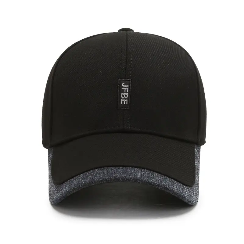 Black Korean Style Baseball Cap for Men