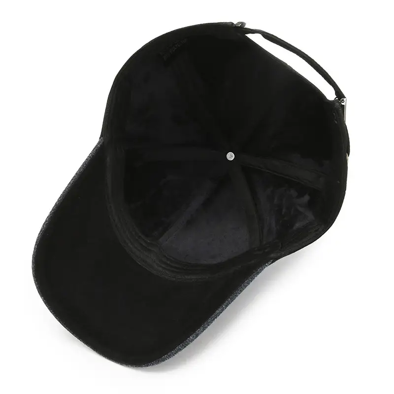 Black Korean Style Baseball Cap for Men