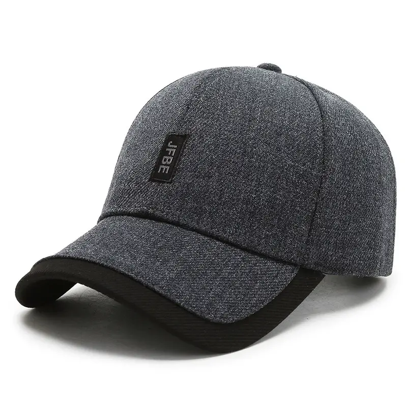 Black Korean Style Baseball Cap for Men