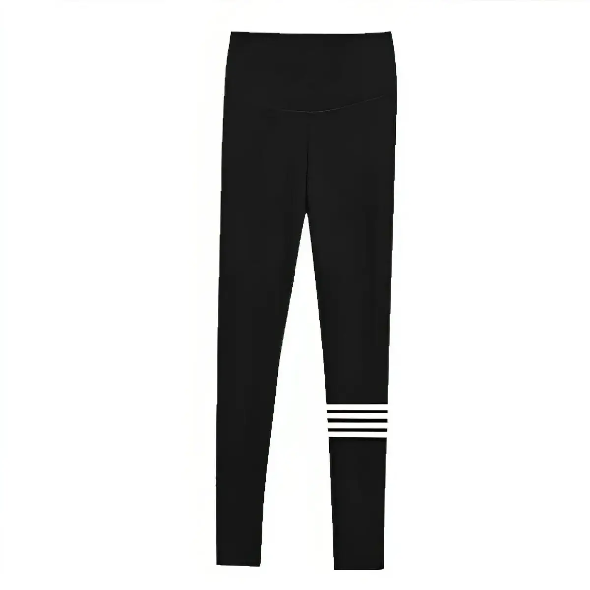 Women's Fleece-Lined Gray Leggings High Waist Winter Wear - Image 11