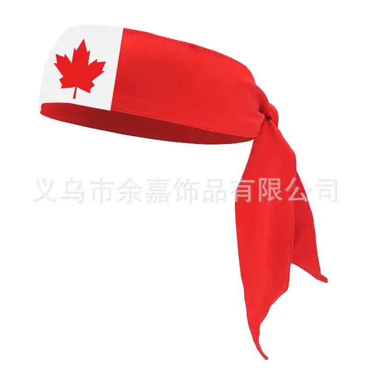 Canadian Flag Sports Headband Red Quick-Drying - Image 38