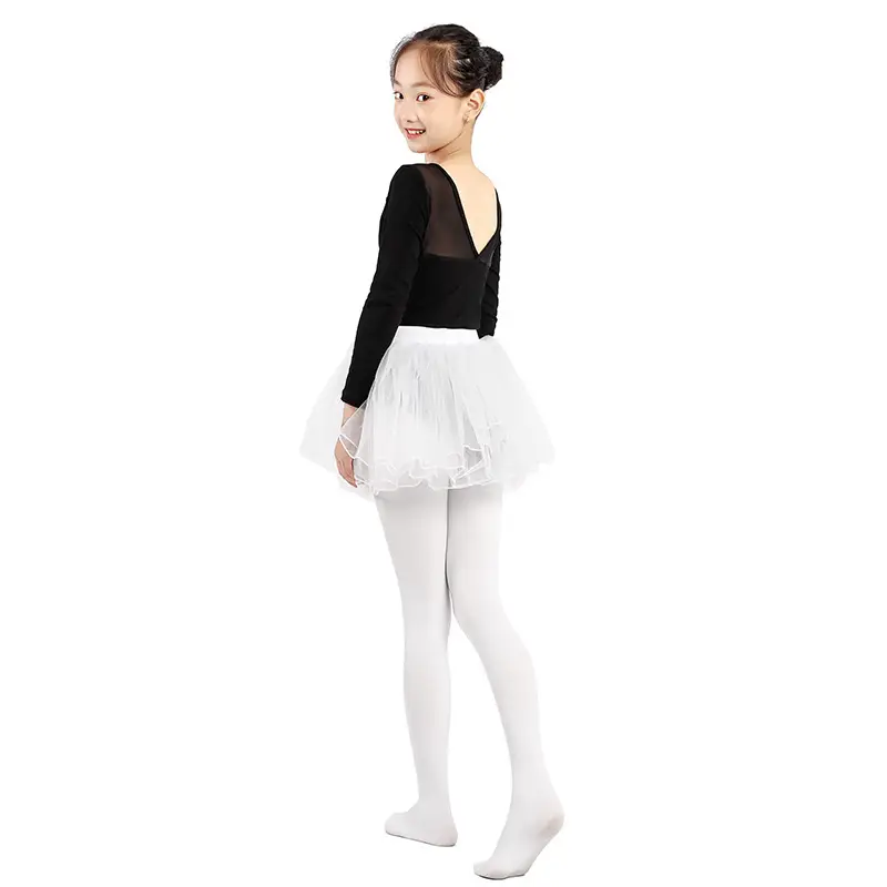 Spring Dancing Socks U-Shape Silk Velvet White Extra Large - Image 7