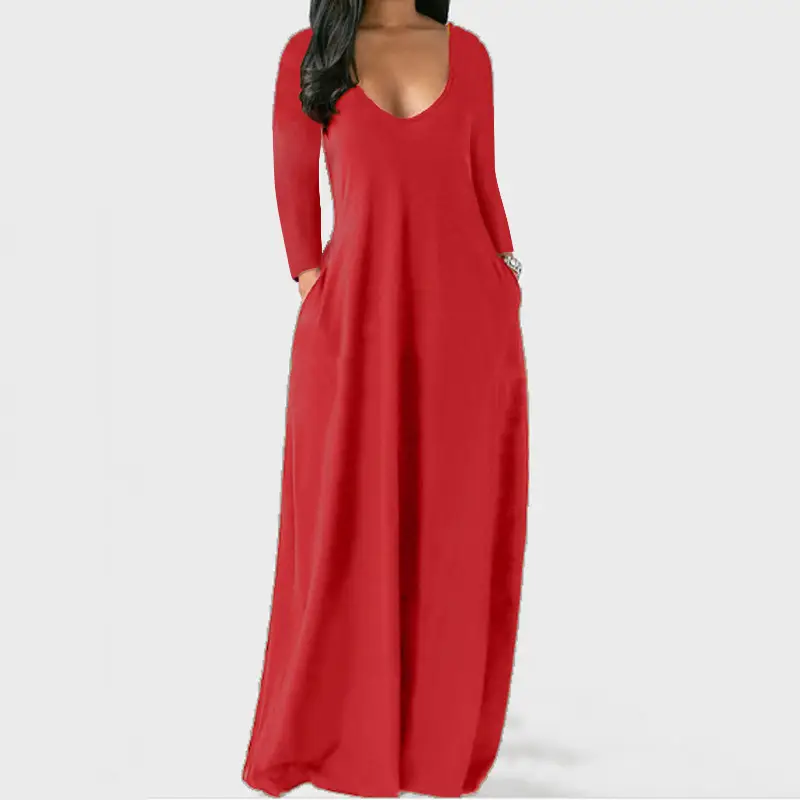 2021 Black Long Sleeve V-Neck Dress Large - Image 16