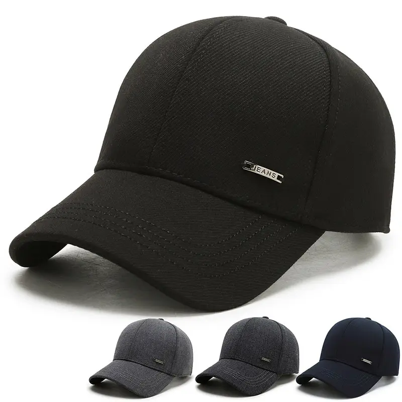 Men's Black UV Protective Cap Sunshade - Image 2