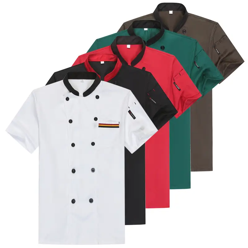 Men's White Long-Sleeve Kitchen Apron Set - Image 12