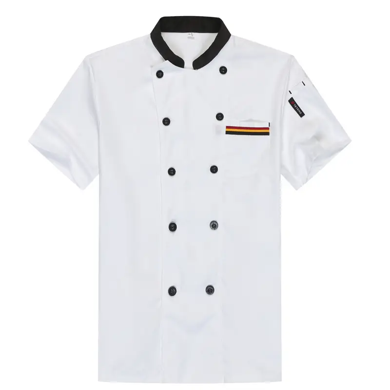 Men's White Long-Sleeve Kitchen Apron Set - Image 6