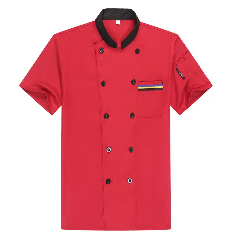 Men's White Long-Sleeve Kitchen Apron Set - Image 8