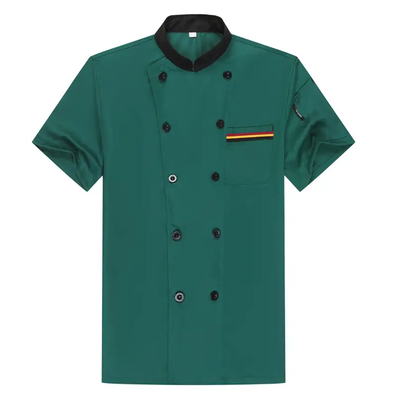 Men's White Long-Sleeve Kitchen Apron Set - Image 9