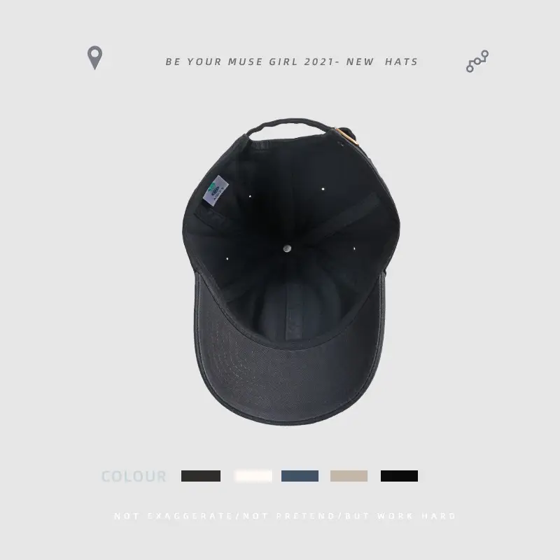Women's Black R Logo Baseball Cap 2021 - Image 16