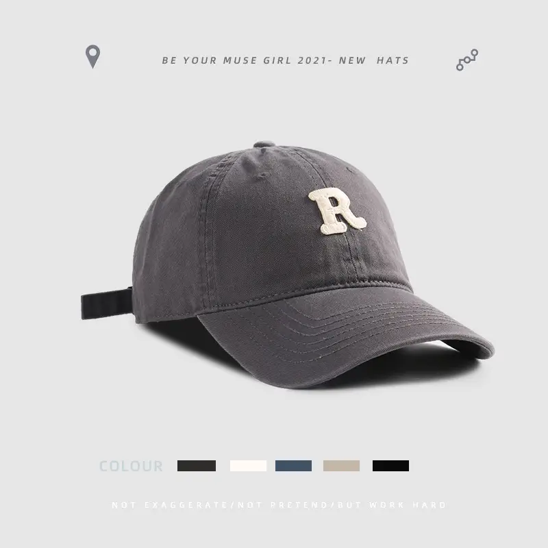 Women's Black R Logo Baseball Cap 2021 - Image 5
