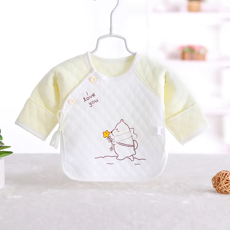 Newborn Baby T-Shirt Yellow White Car Print 0-3M - Image 19