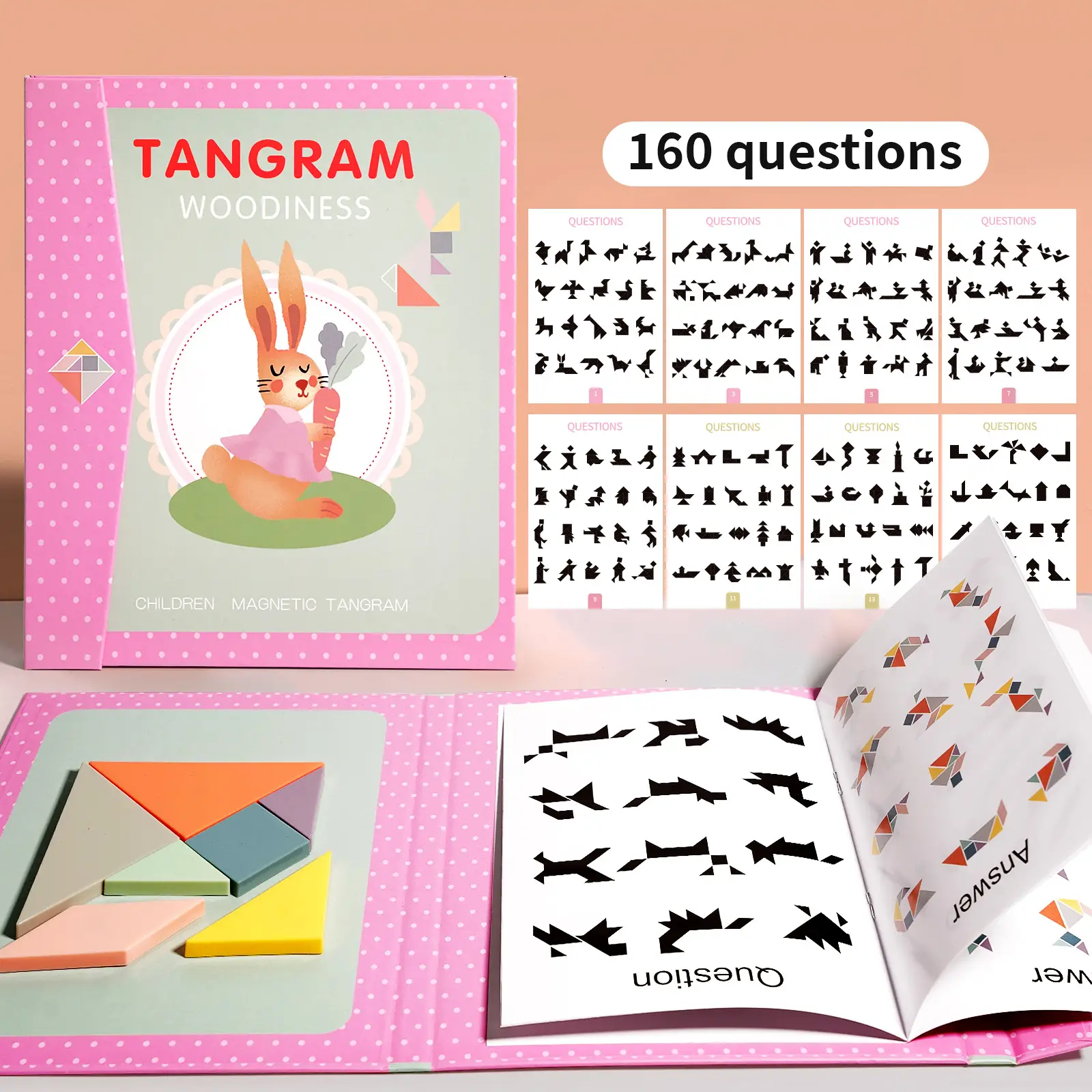 Wooden Magnetic Jigsaw Puzzle for Kids Grade 2 - Image 14