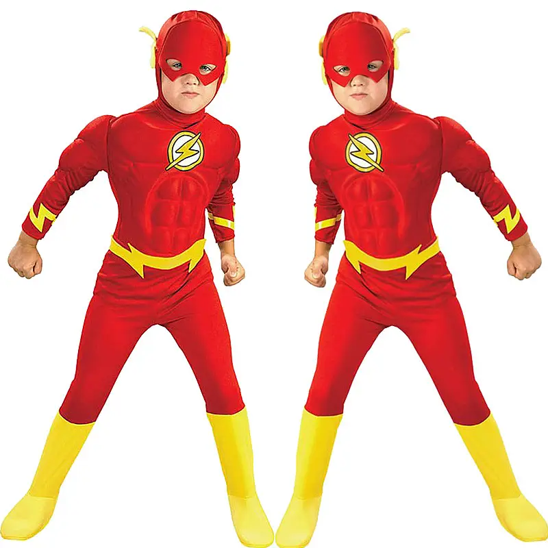 Kids Flash Comics Costume Red Yellow Suit 30x30 - Image 2