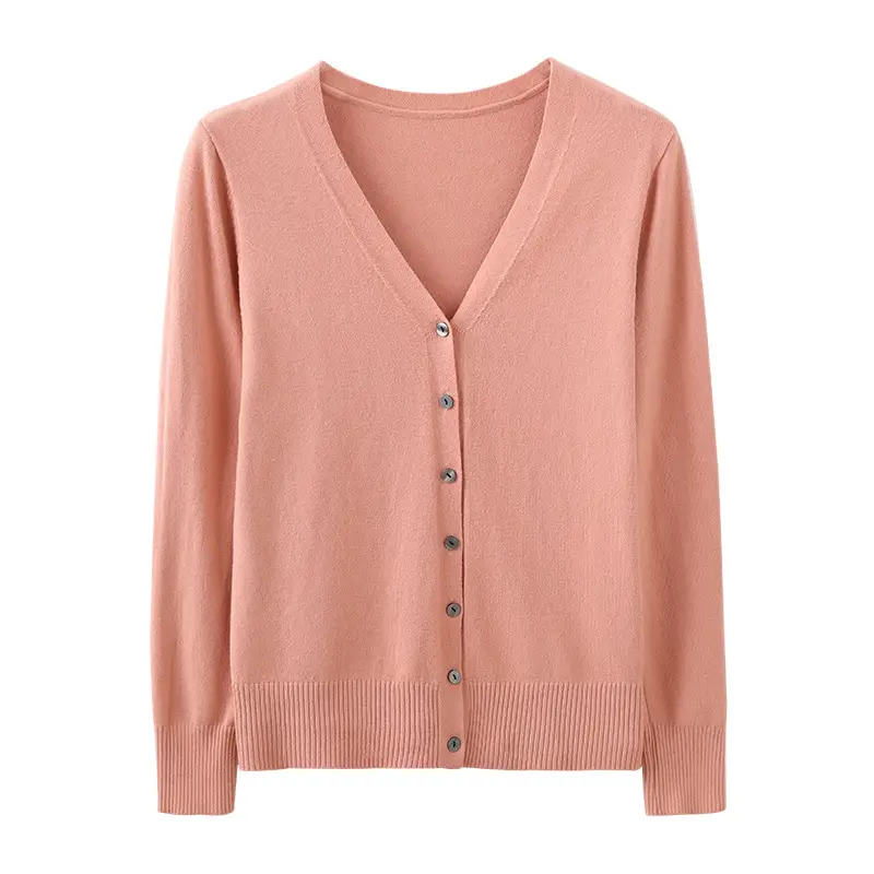 Women's Knitted V-Neck Cardigan Autumn Winter Wear - Image 17