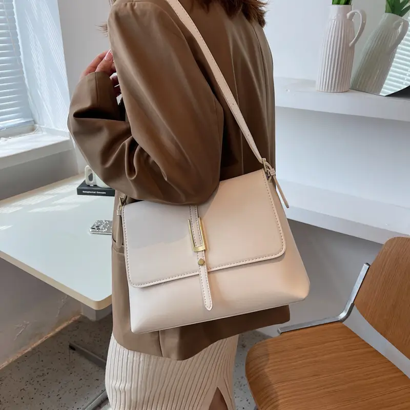 Vintage Brown Leather Crossbody Bag for Women 2021 - Image 5