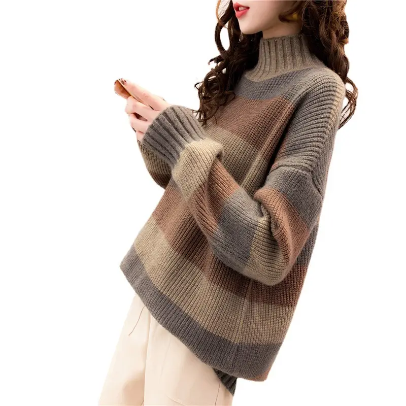 2024 Loose Wool Sweater Plus Fat Large Export Women - Image 7