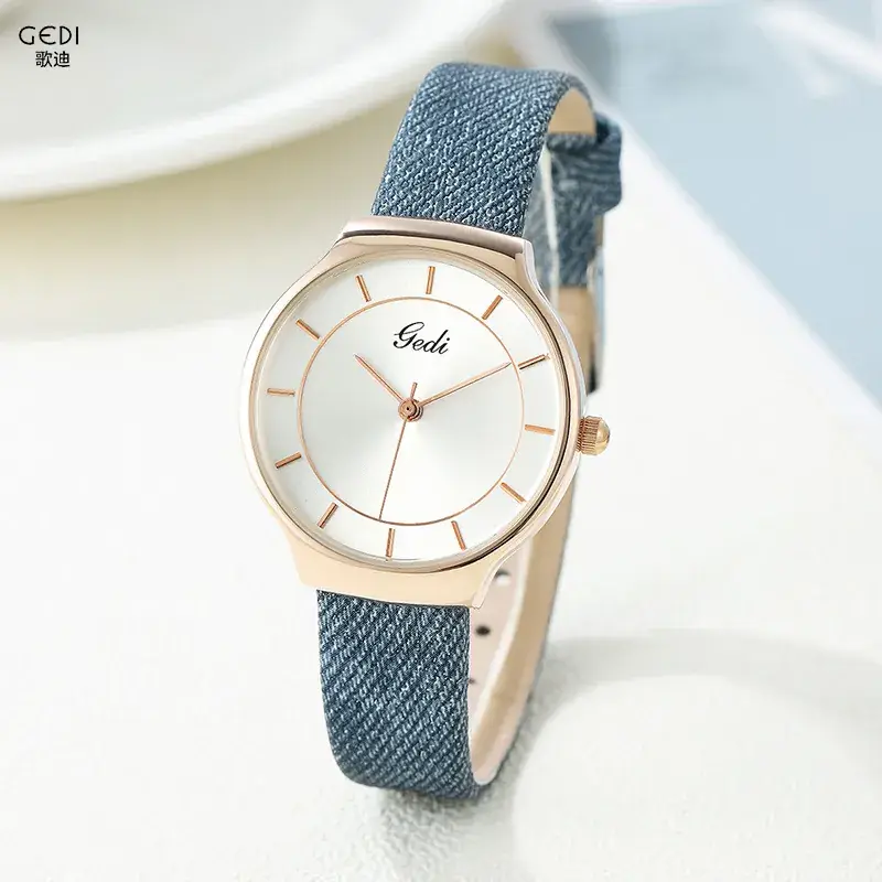 Goldie Women's Green Belt Quartz Watch - Image 7