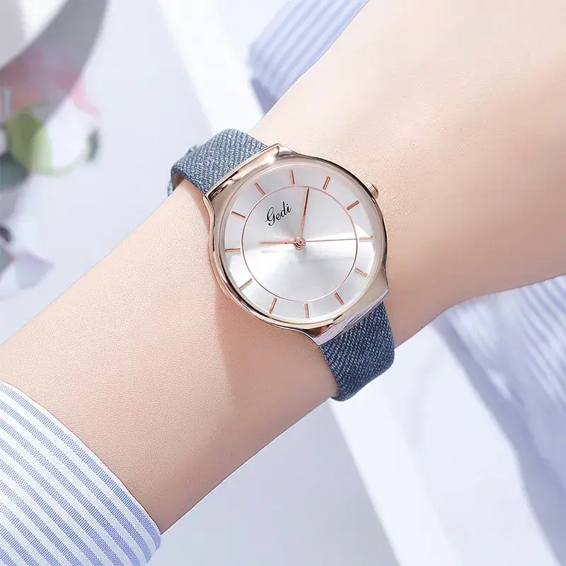 Goldie Women's Green Belt Quartz Watch - Image 8