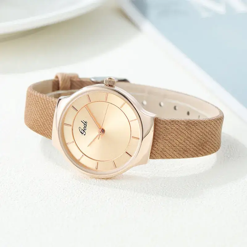Goldie Women's Green Belt Quartz Watch - Image 2