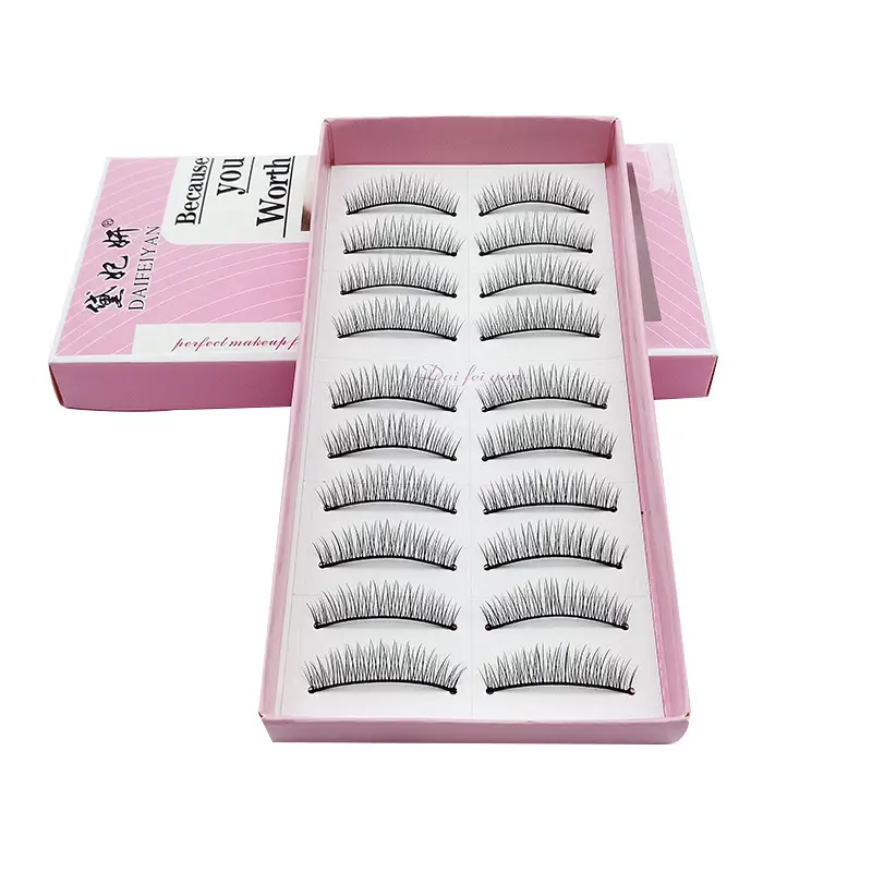 217 False Eyelashes Natural Fresh Daily Hard Stem