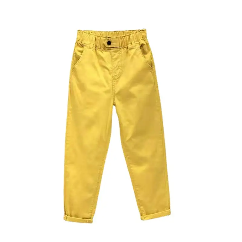 Cotton White Women's Ankle Pants Spring Autumn Korean Style