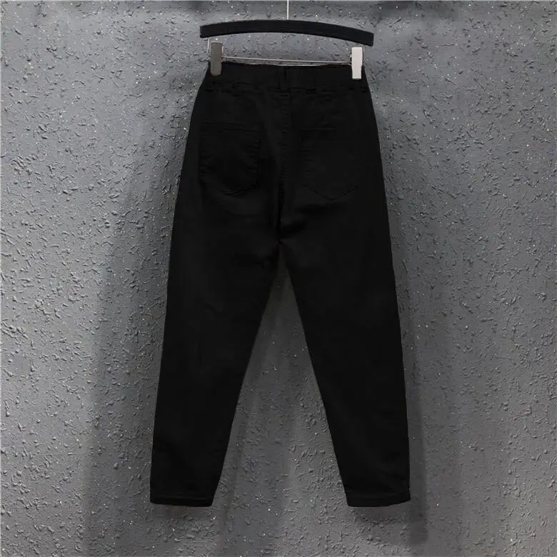 Cotton White Women's Ankle Pants Spring Autumn Korean Style