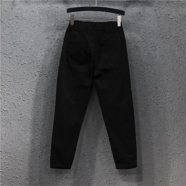 Cotton White Women's Ankle Pants Spring Autumn Korean Style — feature 4
