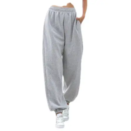 Elastic High Waist Wide Leg Pants White Large - Image 8
