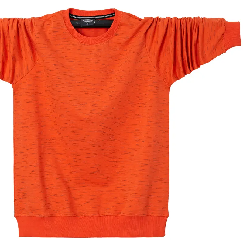 Men Navy Blue Long Sleeve T-Shirt 6XL - Image 5