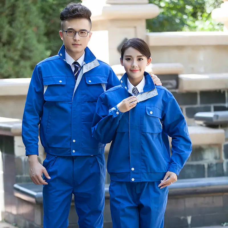 Blue Welder Pajamas for Men Women Spring Autumn Workwear