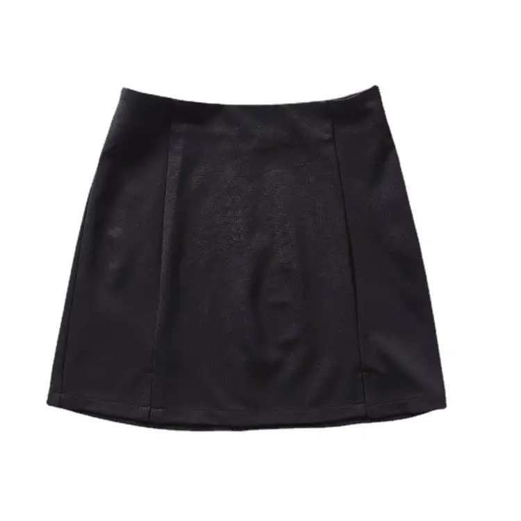 Black Slim Fit High Waist Skirt Women Spring Summer - Image 6