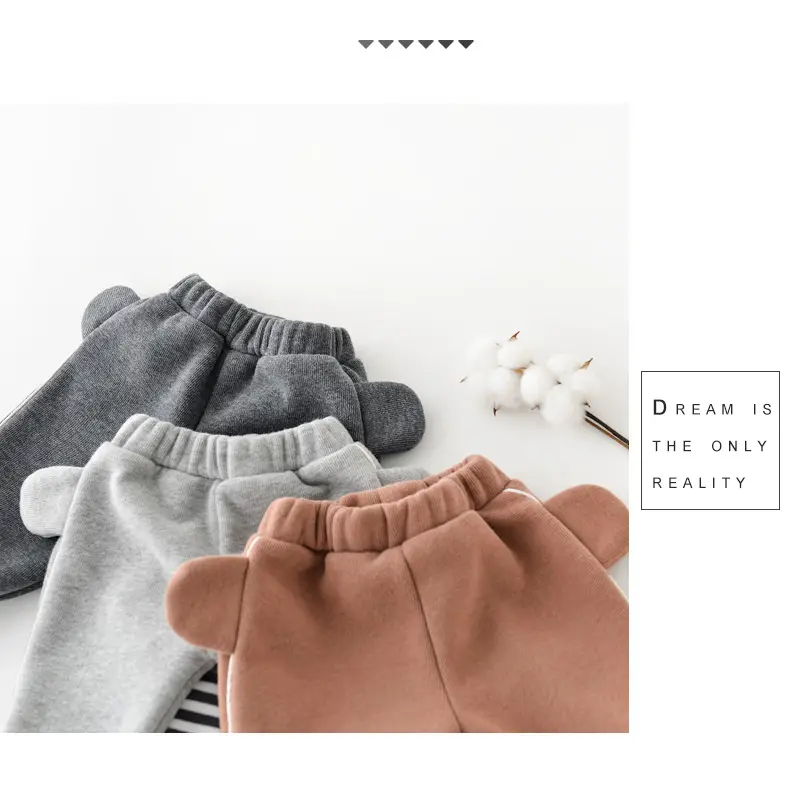 24 Late Autumn Baby Fleece Pp Pants with Bear Brooch — feature 47