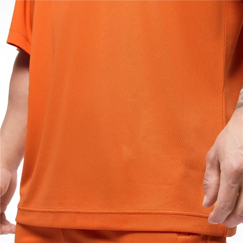 Men Orange Loose Fit T-Shirt Large - Image 6