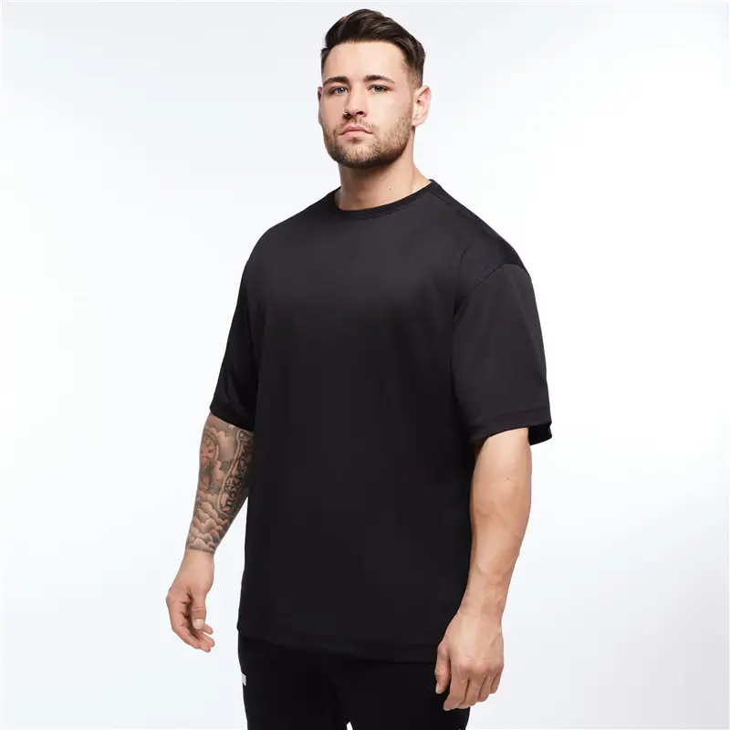 Men Orange Loose Fit T-Shirt Large - Image 2