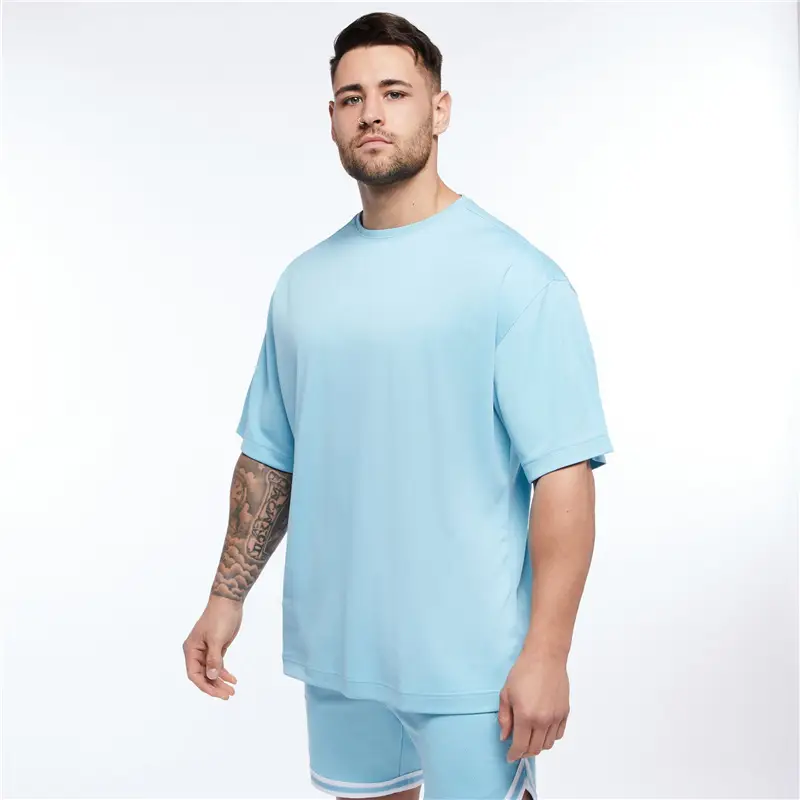 Men Orange Loose Fit T-Shirt Large - Image 3