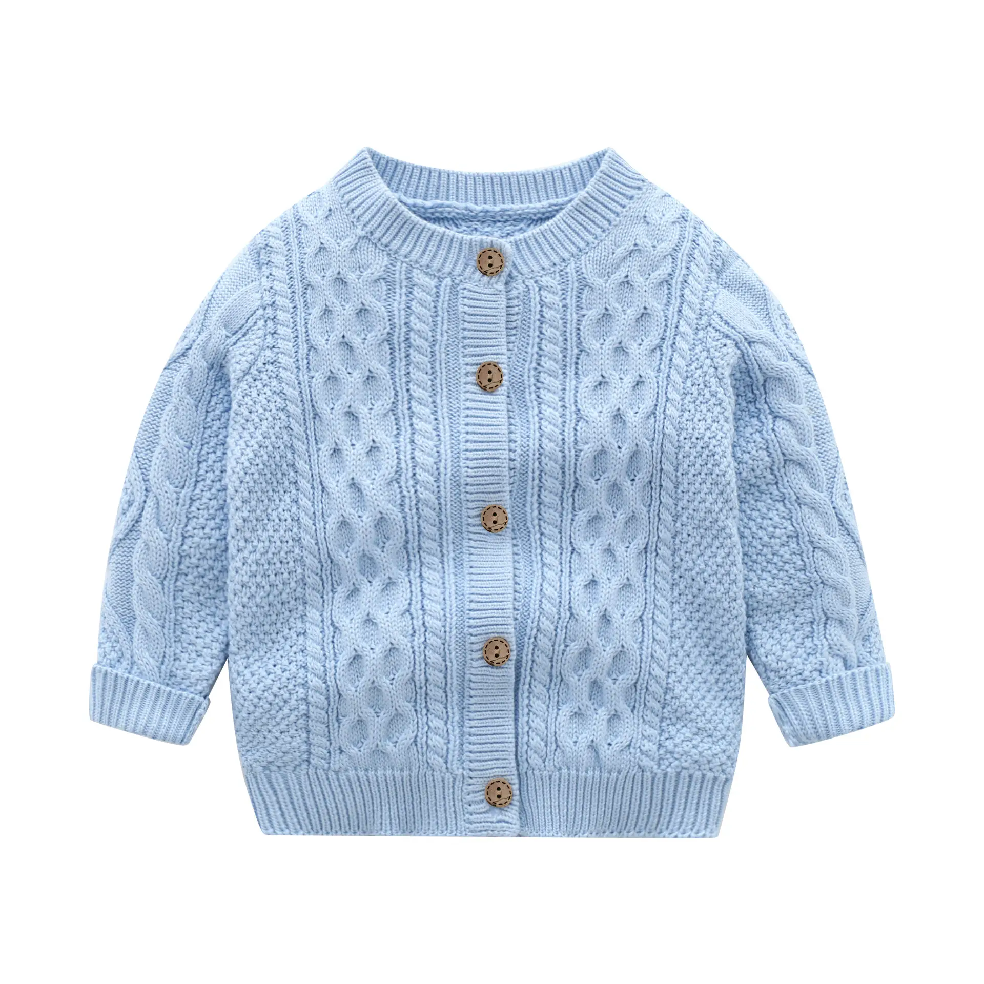 Baby Romper Long Sleeve Light Blue Black 100-Day Banquet - Image 2