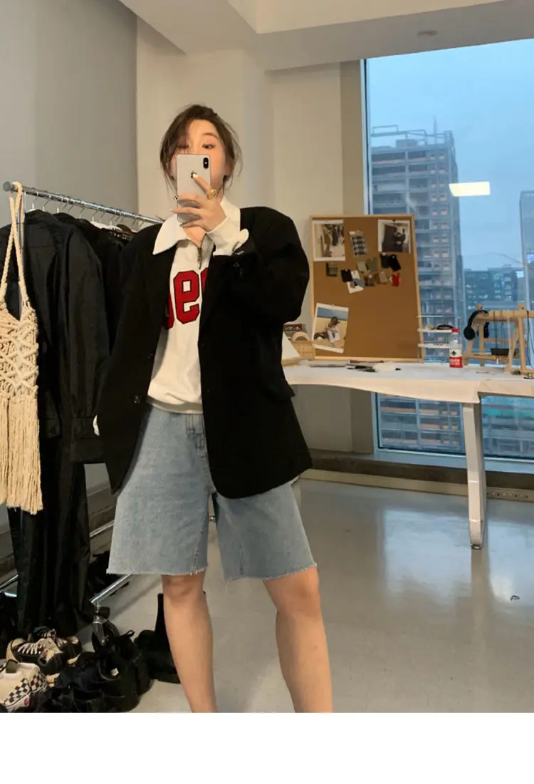 Women Cotton Polo Sweater Loose Autumn Winter Casual Top — feature 10
