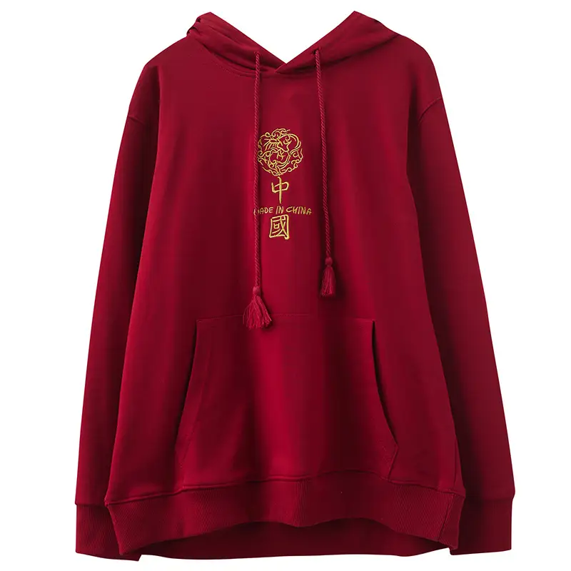 Women Red Hooded Sweatshirt Extra Large Factory Direct - Image 5