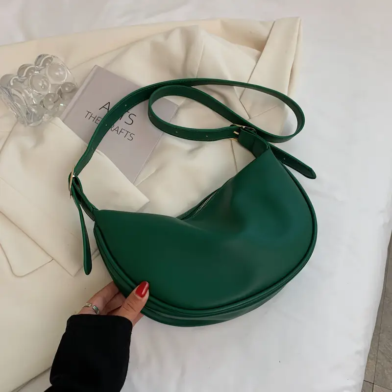 Vintage Green Shoulder Bag for Women Large Capacity 2021 - Image 2