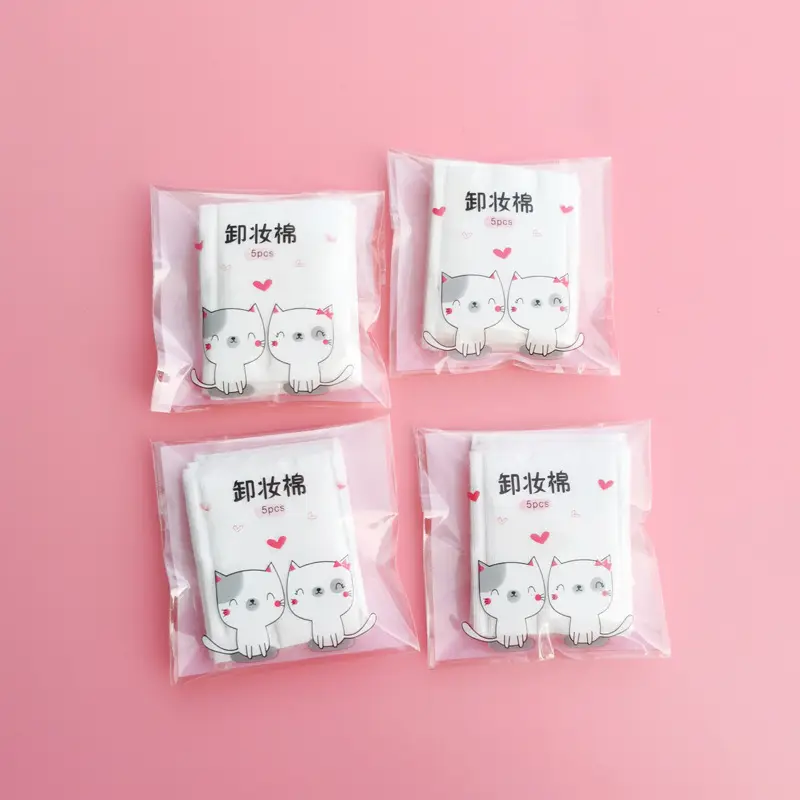 Hello Kitty Double Sided Makeup Remover Cotton 5 Pack - Image 3
