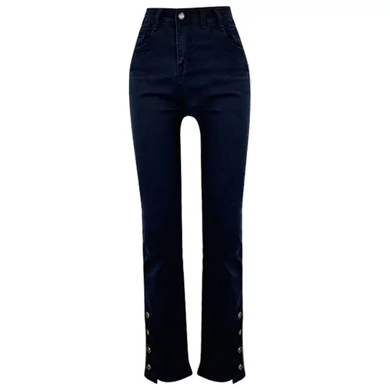Women Retro Slim Jeans High Waist Spring Autumn - Image 9