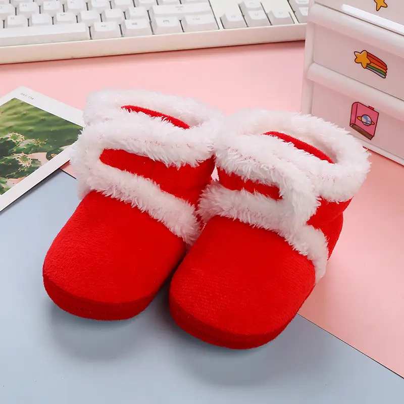 Winter Fleece Lined Baby Boots Grey Non-Slip — feature 15